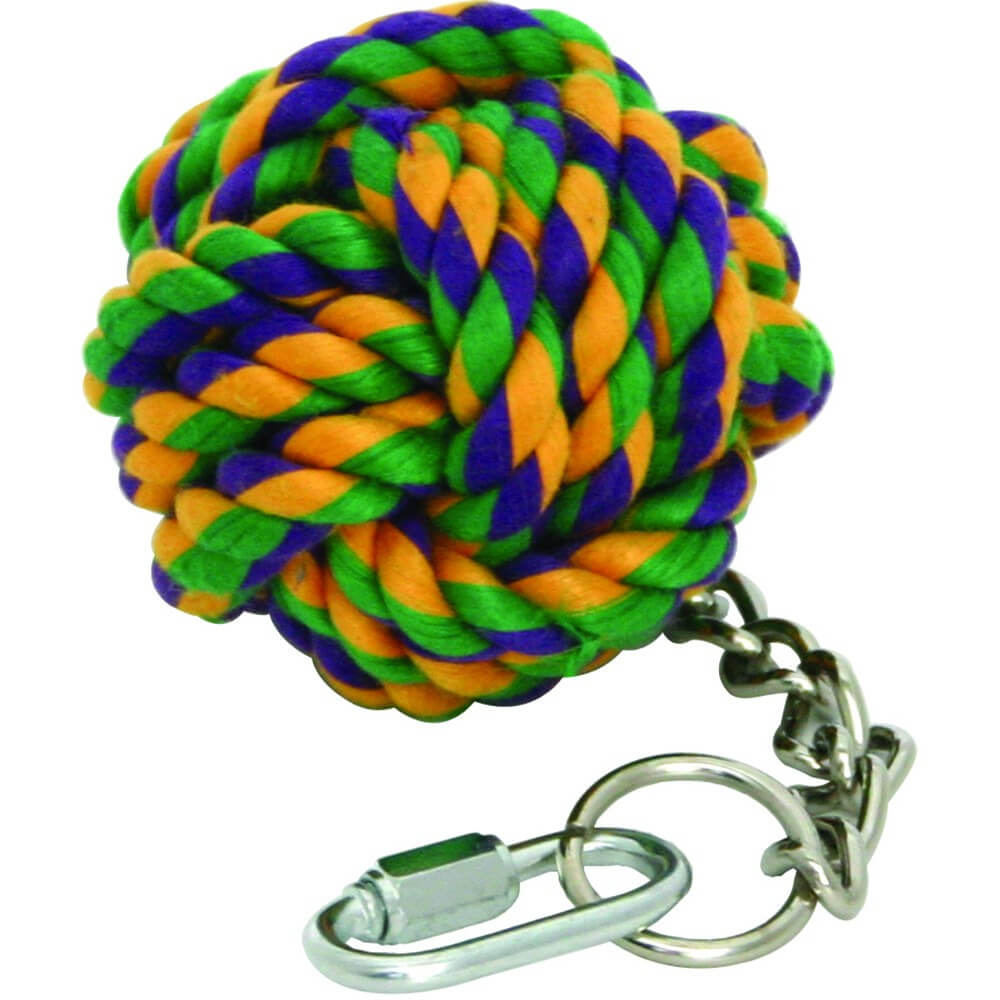 Happy Pet Nutsfor Knots Ball on Chain 23cm gioco per pappagalli