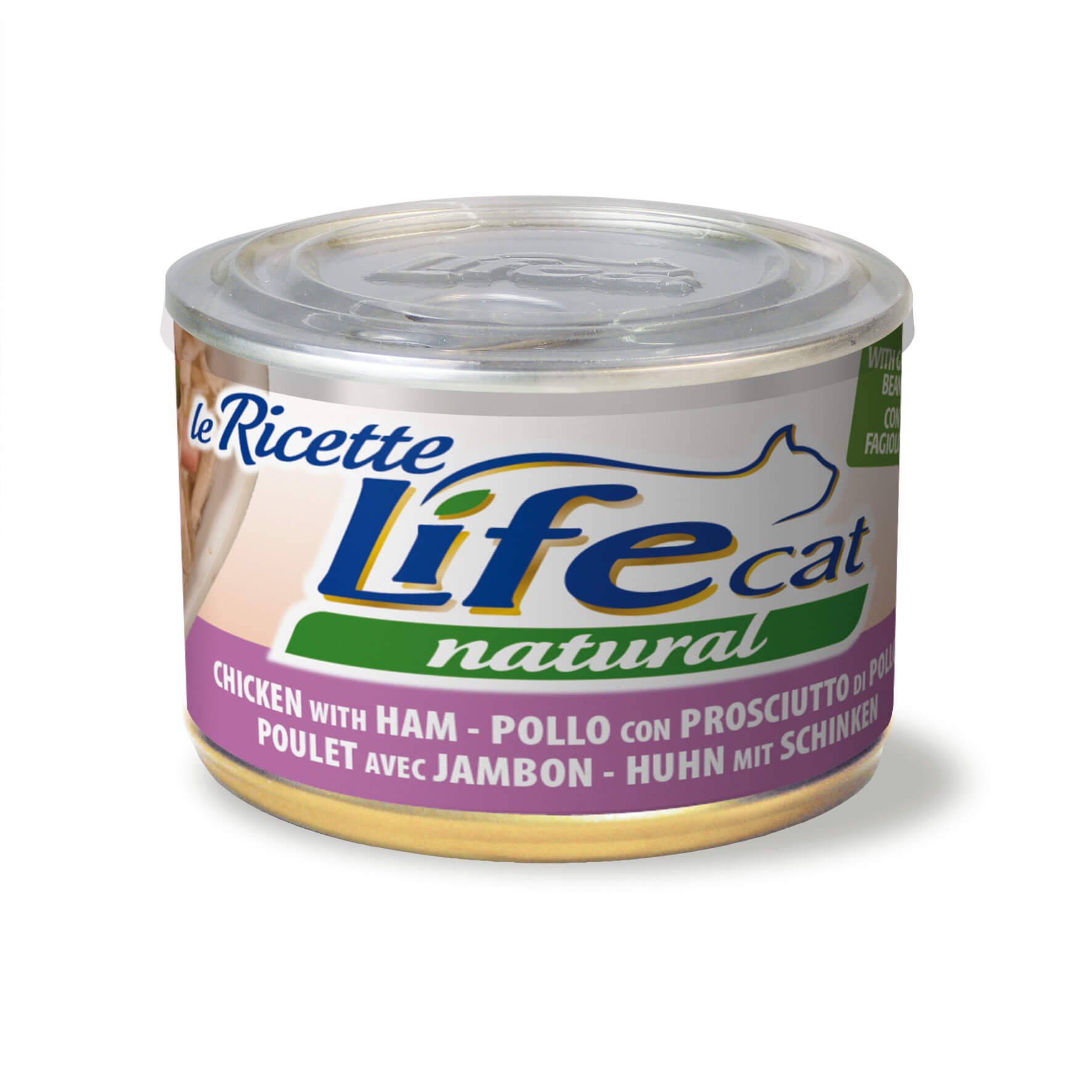 Life Cat Pollo con Prosciutto e Fagiolini 150g umido gatto