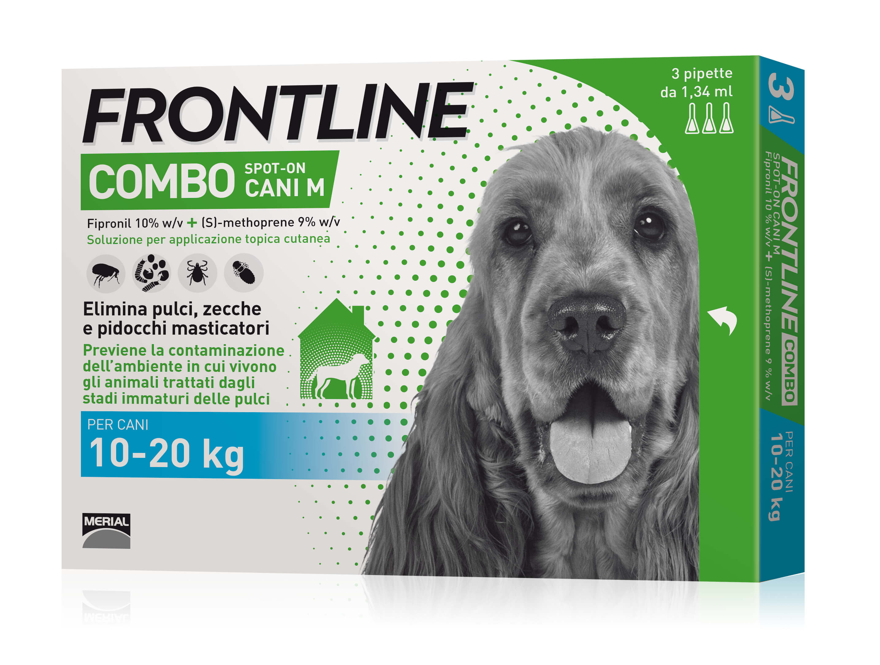 Frontline Combo Cane 10-20kg 3 pipette