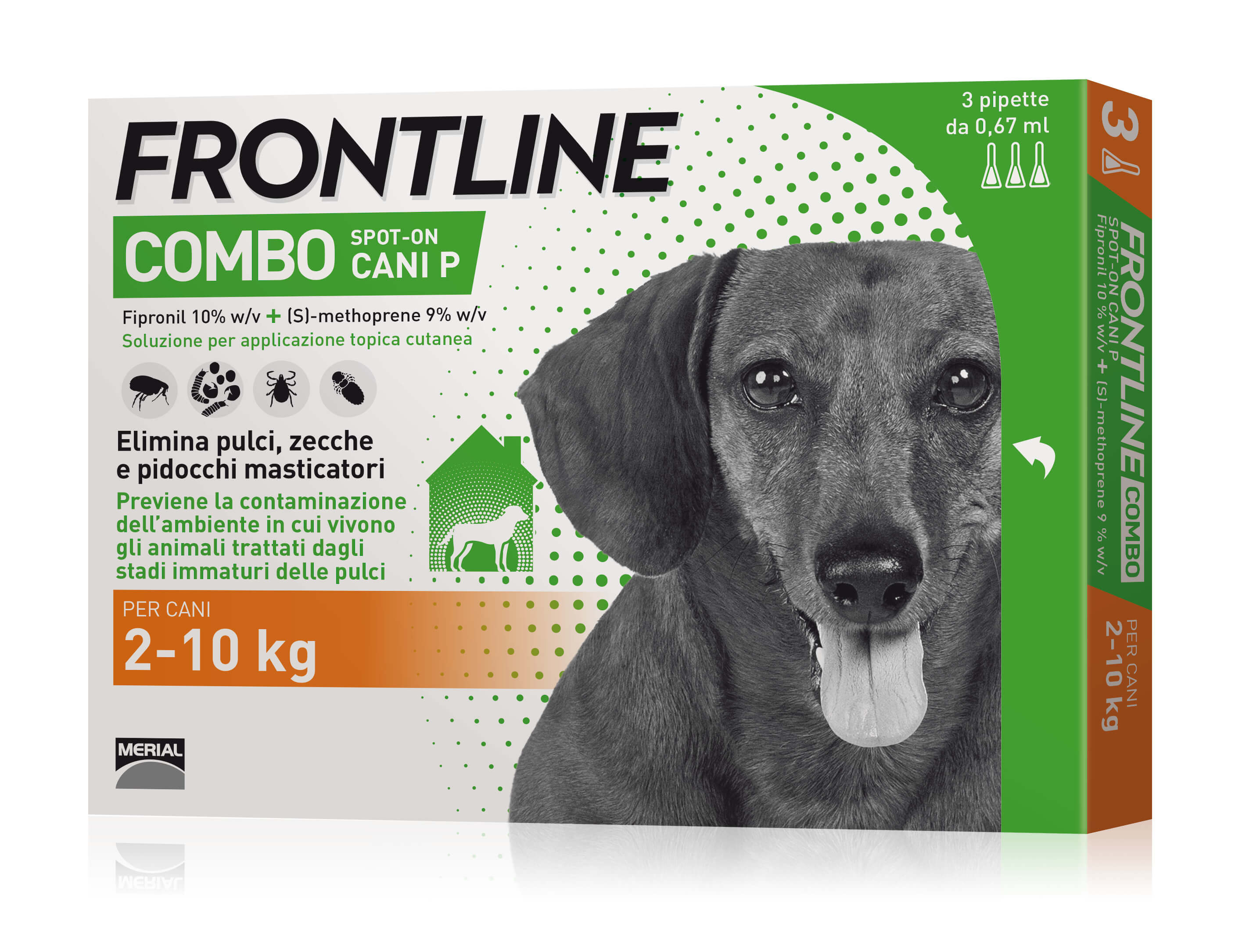 Frontline Combo Cane 2-10kg 3 pipette