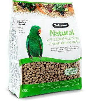 Mangime ZuPreem Natural Medium/Large 1,4kg Parrots & Conures