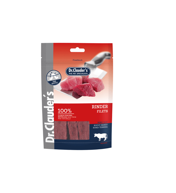 Dr. Clauder's Filet al manzo 80g snack per cani in filetti