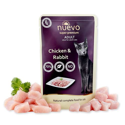 Nuevo Pollo e Coniglio 85g umido gatto