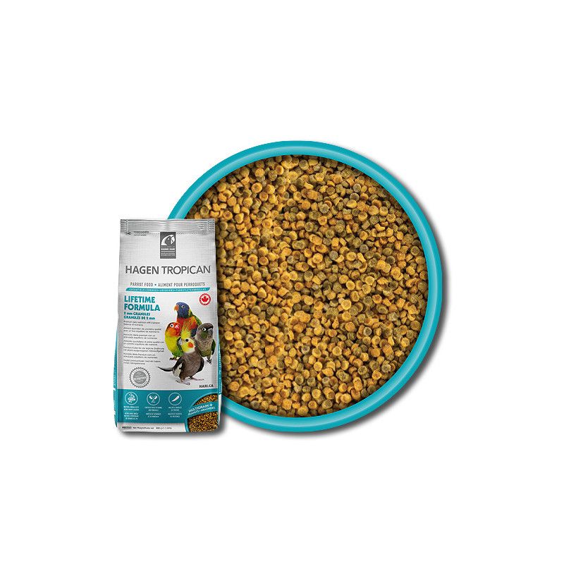 HARI Lifetime Formula Formato 2mm alimento quotidiano per pappagalli Formato 1,8 kg