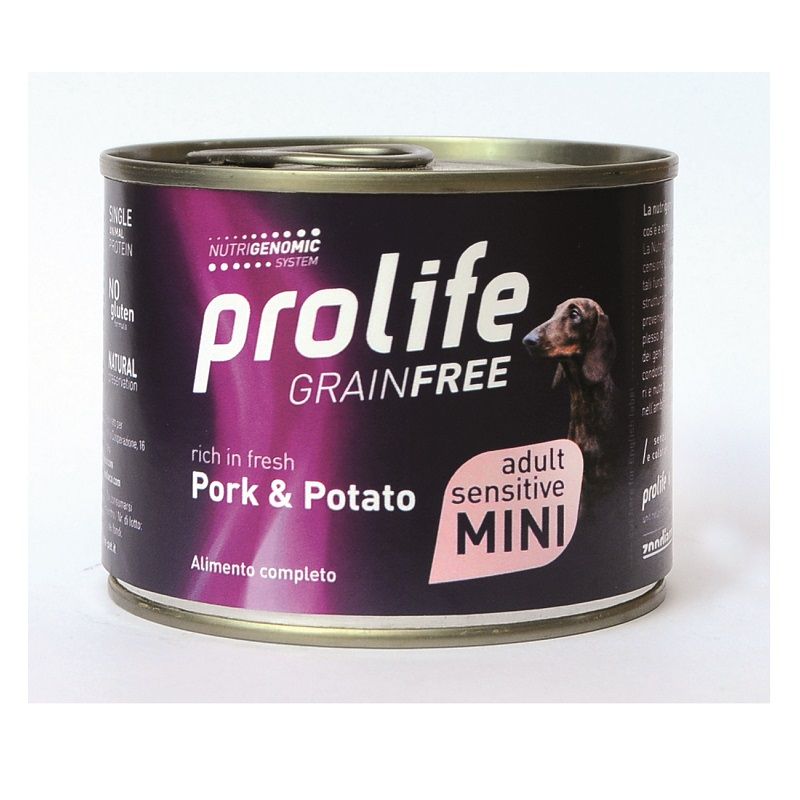 Prolife Adult Mini Maiale e patate umido cane grain free 200g