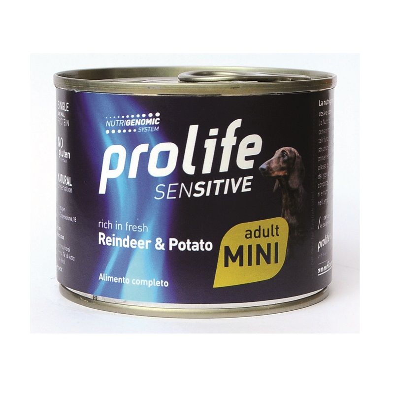 Prolife Adult Mini Renna e patate umido cane sensitive 200g