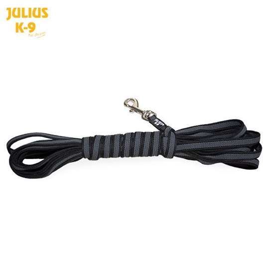 Julius K9 Guinzaglio Color & Gray 20mm x 10m supergrip con maniglia