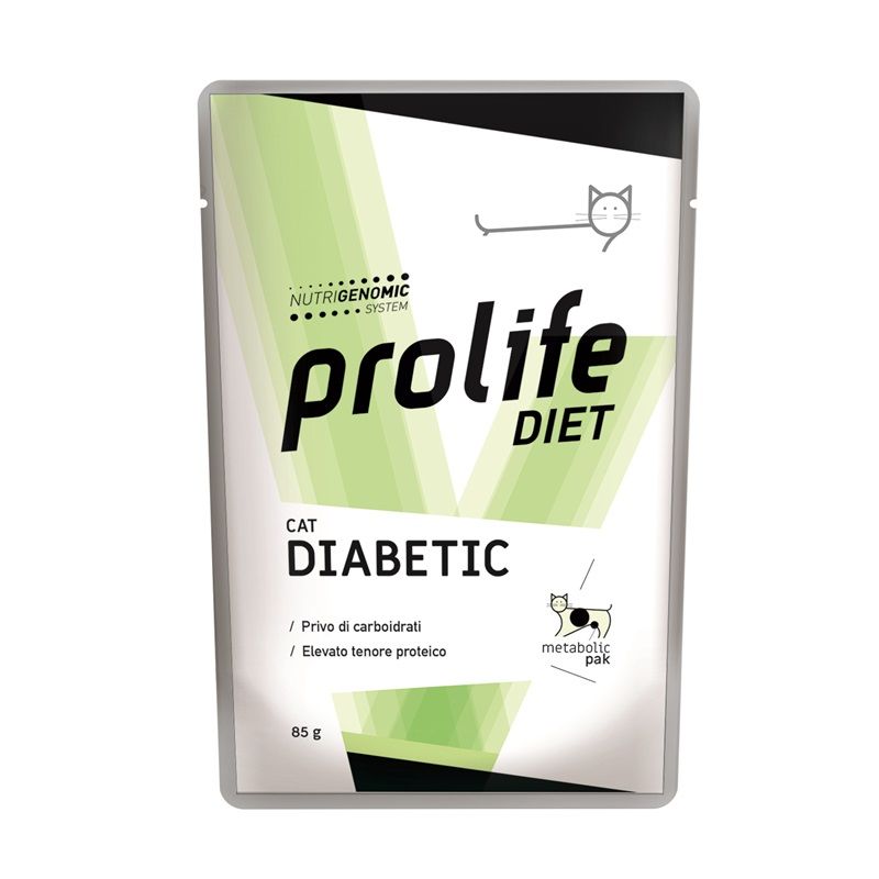 Prolife Diet cat Diabetic dieta umido gatto SCADENZA LUGLIO 2026 Formato 85g