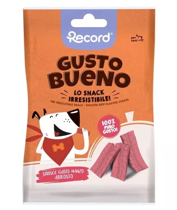 Gusto Bueno Strisce al Manzo Arrosto 50g snack per cani