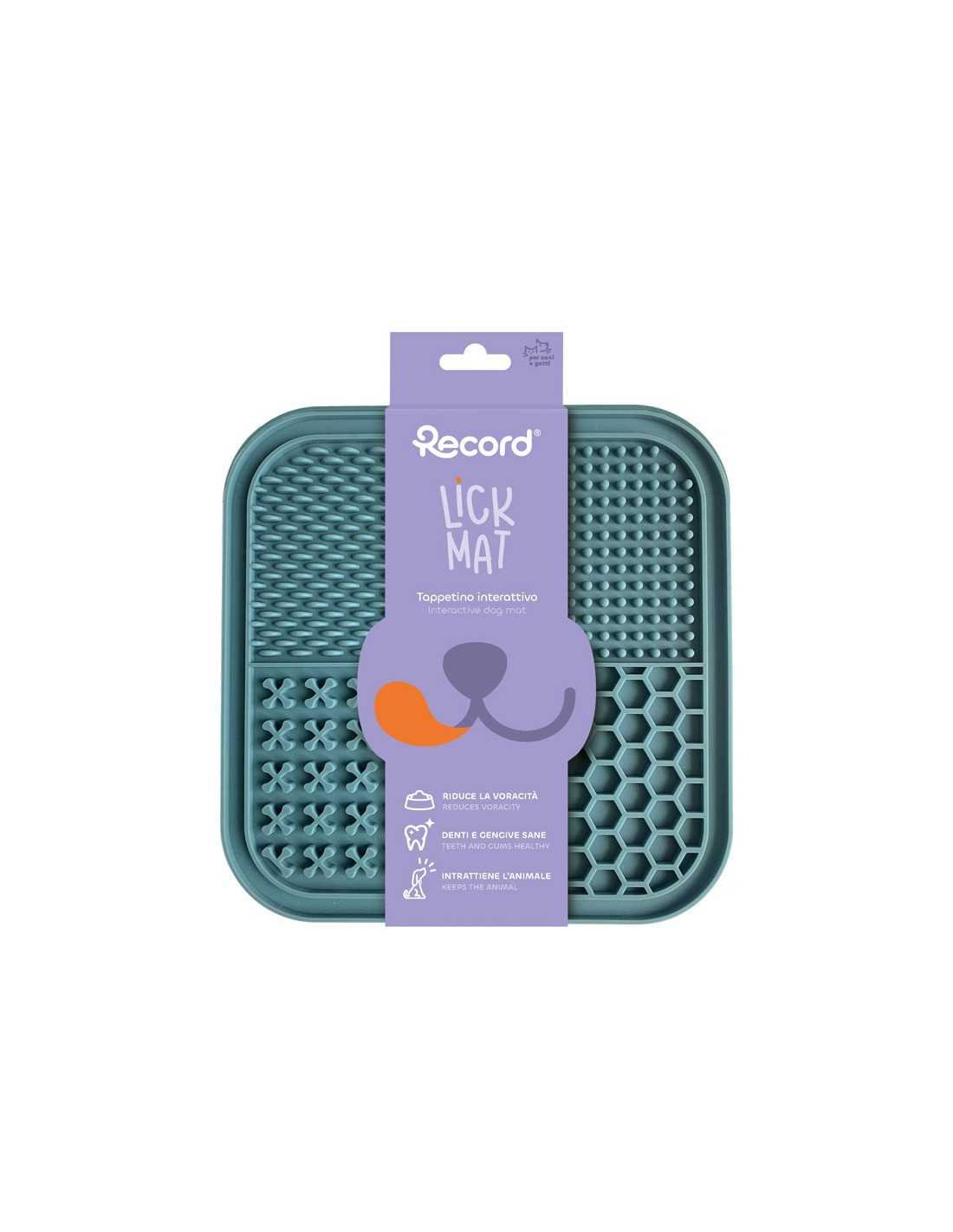 Record Tappetino Lick Mat Quadrato per cani e gatti