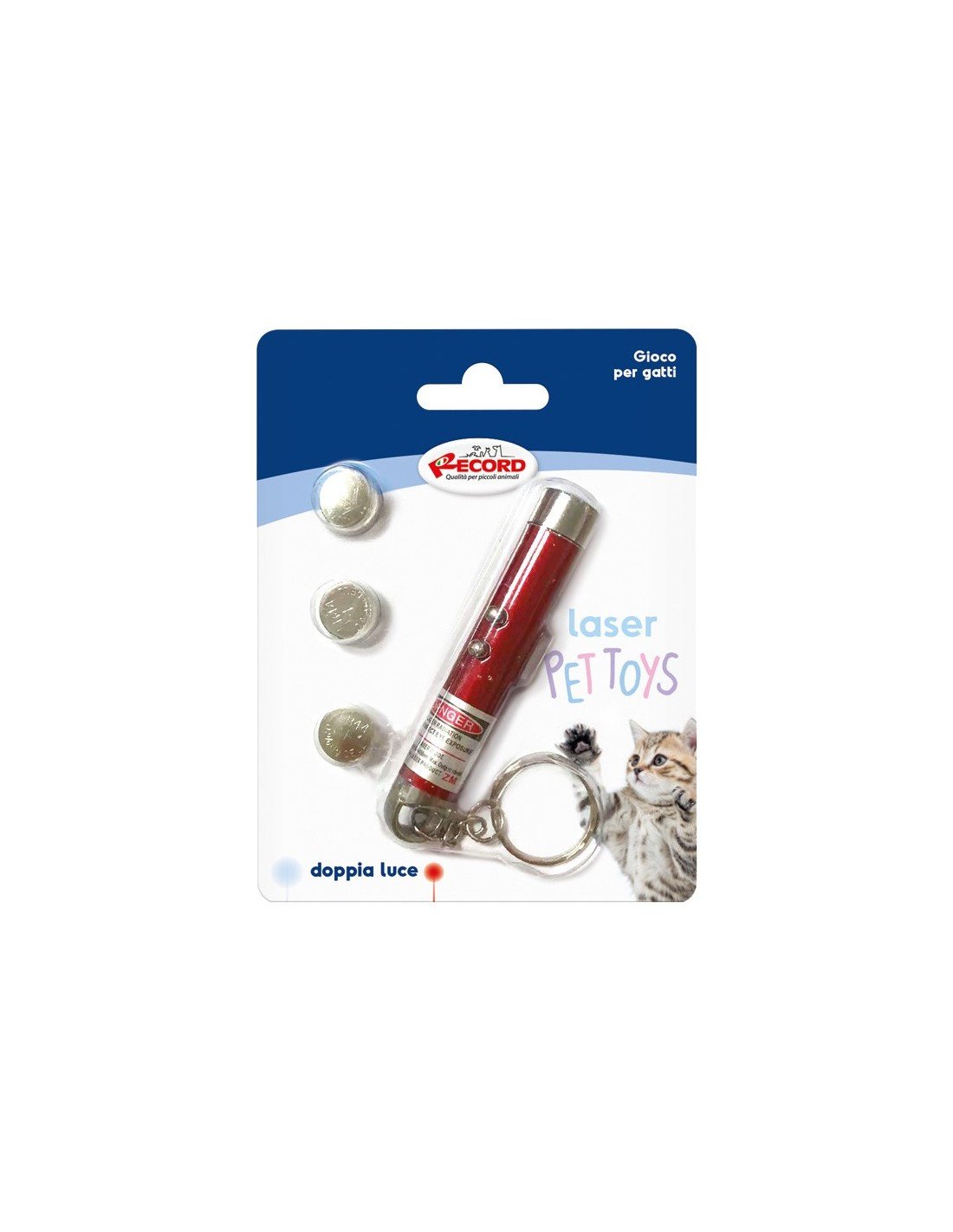 Record Puntatore Laser gioco per gatti con portachiavi