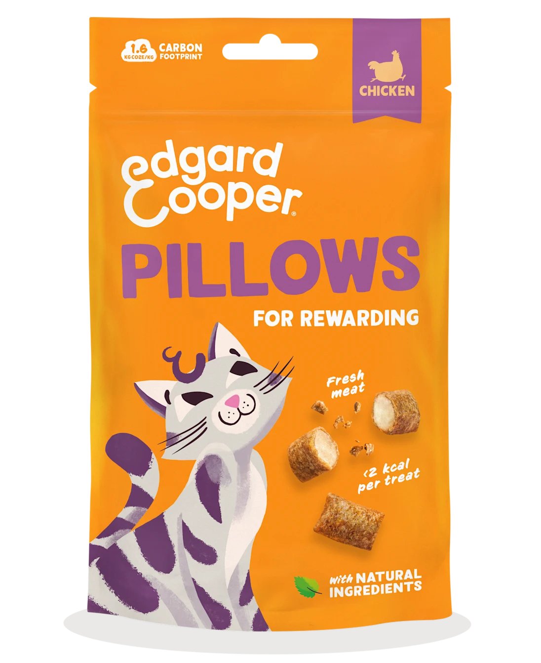 Edgard&Cooper Pillows al Pollo 85g snack gatto