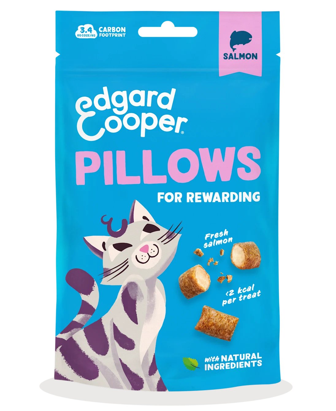 Edgard&Cooper Pillows al Salmone 60g snack gatto