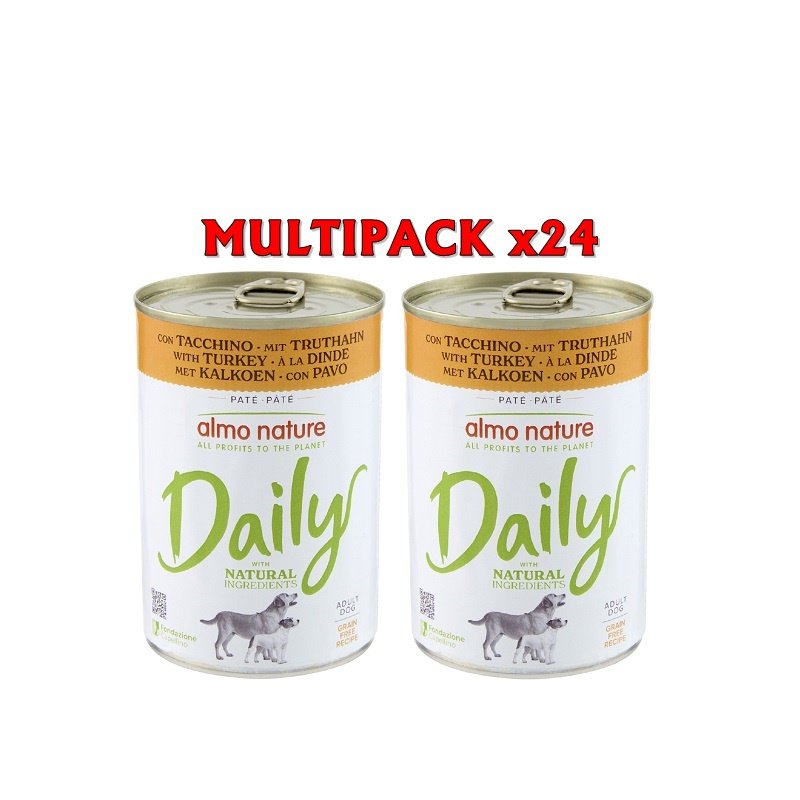 Almo Nature DailyMenu con tacchino 400g umido cane Formato 24 x 400g