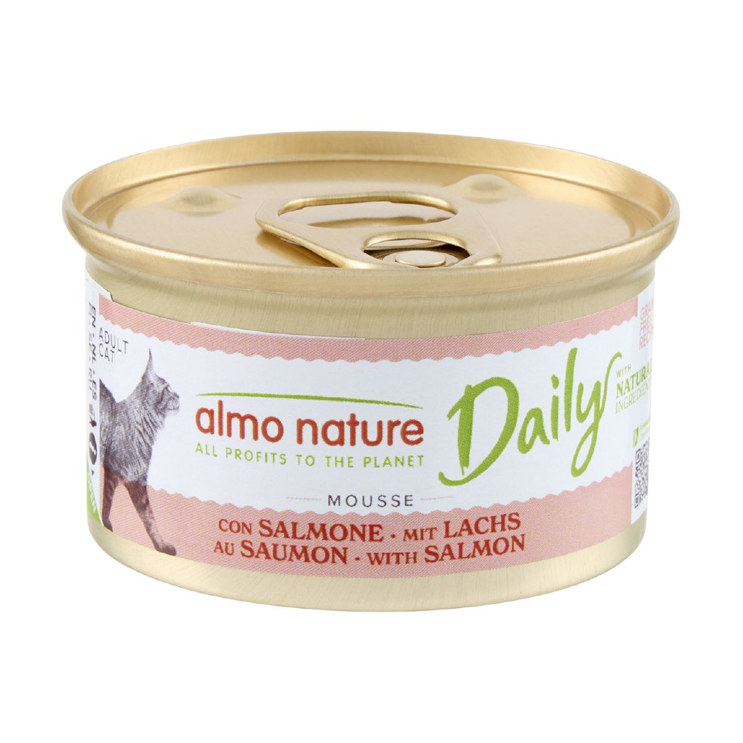 Almo Nature Daily Menù Mousse con salmone 85g umido gatto Formato 85 g