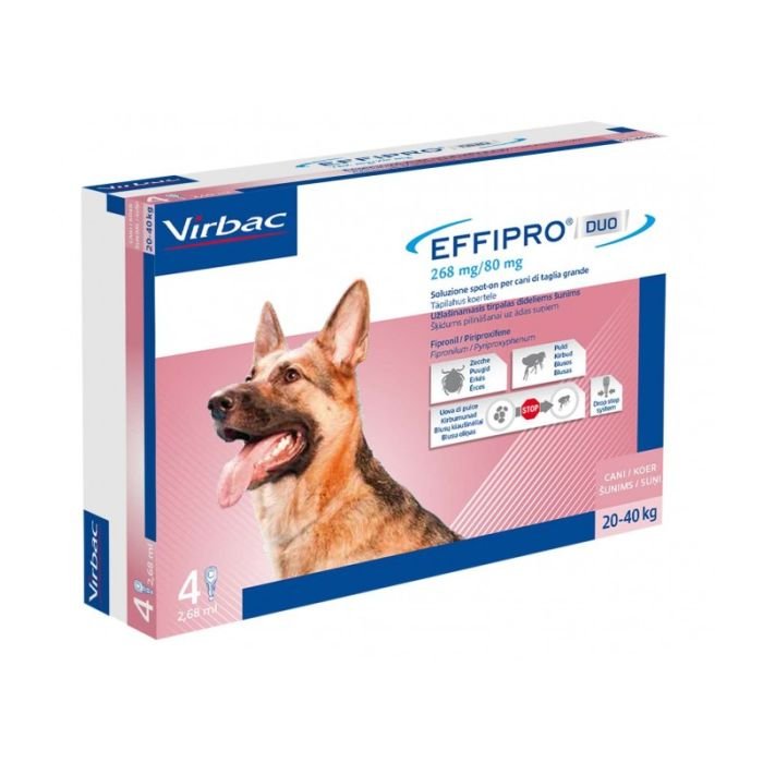 Effipro Duo cane 20-40 kg 4 pipette