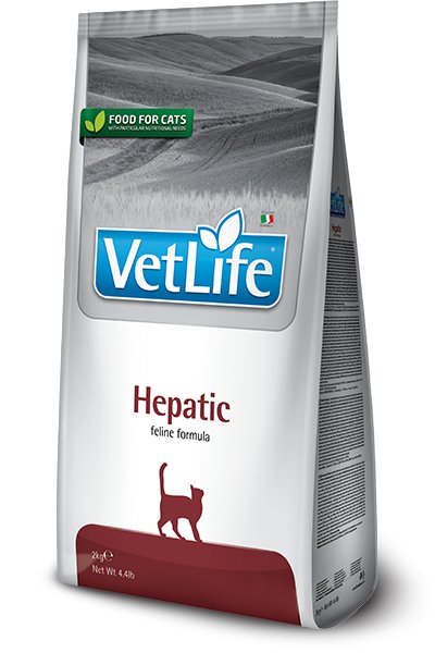 Vet Life Farmina Hepatic crocchette dietetiche gatto Formato 400g
