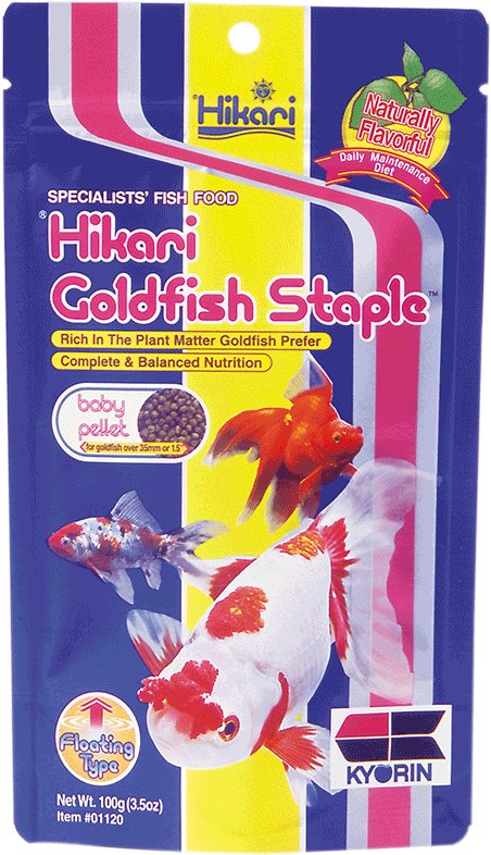 Hikari Goldfish Staple Baby 100g pellet galleggianti base per pesci rossi