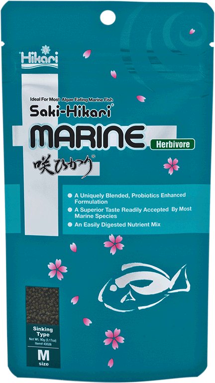 Saki-Hikari Marine Herbivore M 90g pellet marino professionale per erbivori