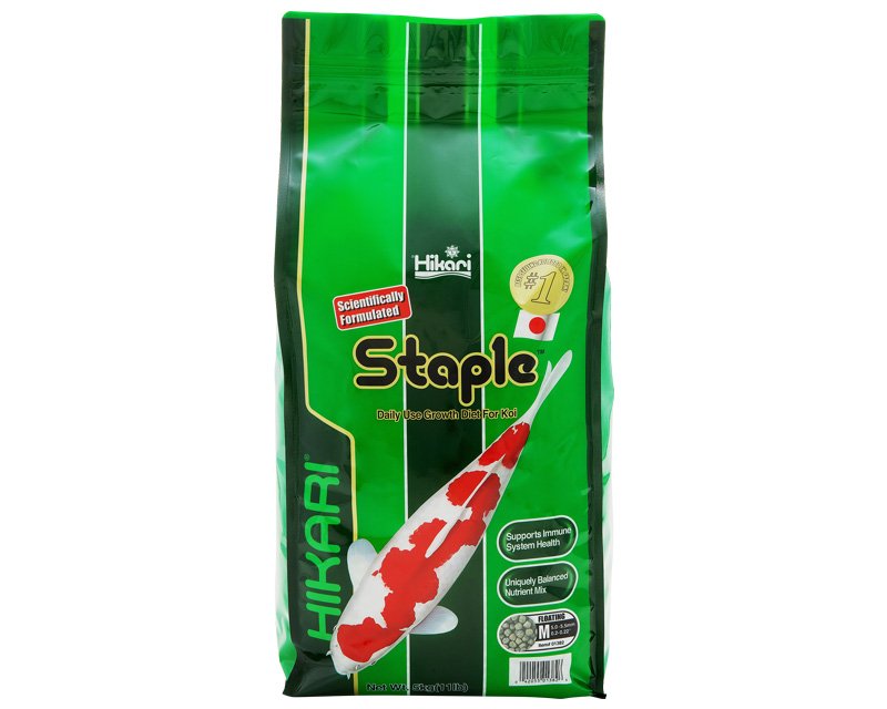 Hikari Staple Medium 500g pellet base per koi e pesci da laghetto