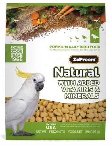 Mangime ZuPreem Natural Large Parrots 1,36kg
