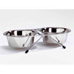 Dog Line Set 2 ciotole Inox ciotole per cani