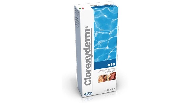 ICF Clorexyderm Oto 150ml detergente auricolare cane gatto
