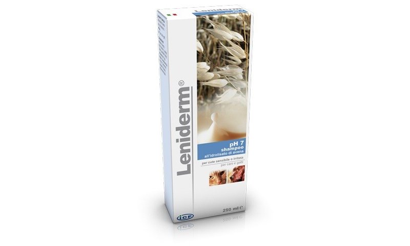 ICF Leniderm Shampoo 250ml cane gatto cute sensibile