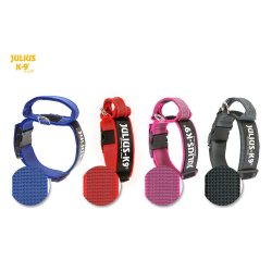 Julius K9 Color& Gray Collare in nylon con maniglia 40mm x 38-53cm