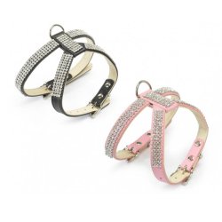 Camon Collare in Vera Pelle con Strass