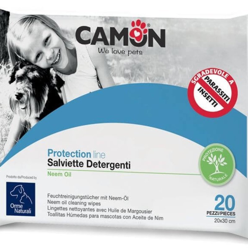 Orme Naturali Protection salviette detergenti all'olio di neem - Aq...