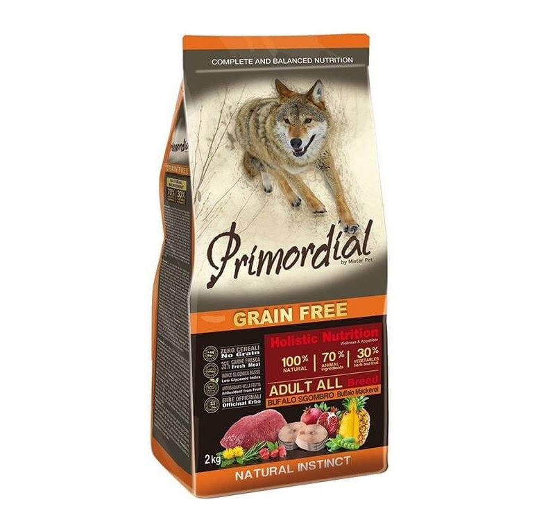 Primordial Adult Anatra e Trota   crocchette grain free