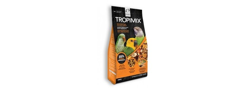 HARI Tropimix Cockatiels and Lovebirds estruso per piccoli pappagalli