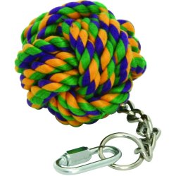 Happy Pet Nutsfor Knots Ball on Chain 23cm  gioco per pappagalli
