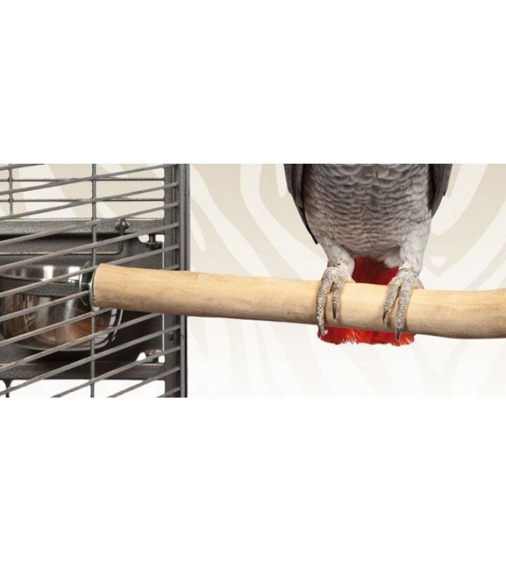 Zoofaria Posatoio Singolo Lungo 90cm in legno per uccelli