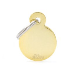 Medaglietta Cerchio S Ottone Lucido ORO 2017