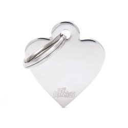 Medaglietta Cuore S Acciaio Cromato 2017