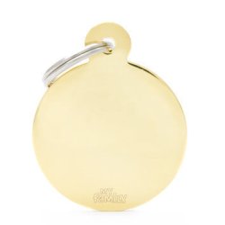 Medaglietta Cerchio L Ottone Lucido Dorato 2017