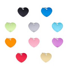 Medaglietta Cuore L Alluminio Colori Vari 2017