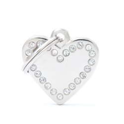 Medaglietta Cuore con Swarovsky 2017