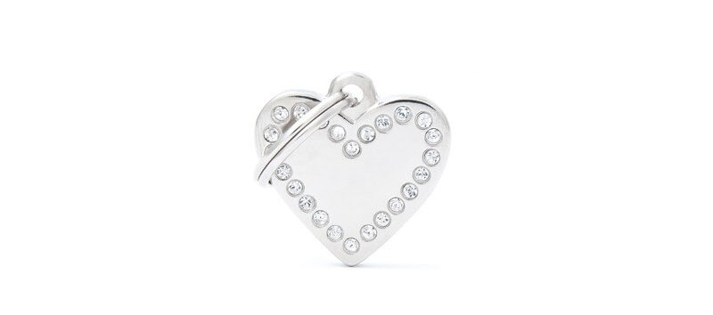 Medaglietta Cuore con Swarovsky 2017