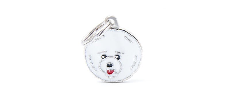 Medaglietta Cane Bichon Frisè 2017