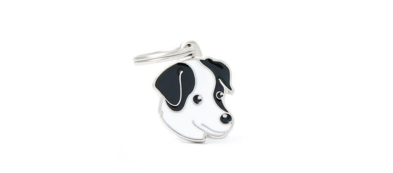 Medaglietta Cane Jack Russell Bianco e Nero 2017