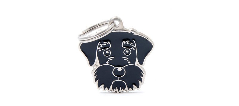 Medaglietta Cane Schnauzer Nero 2017