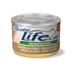 Life Cat Pollo con Fegatini e Carote 150g umido gatto