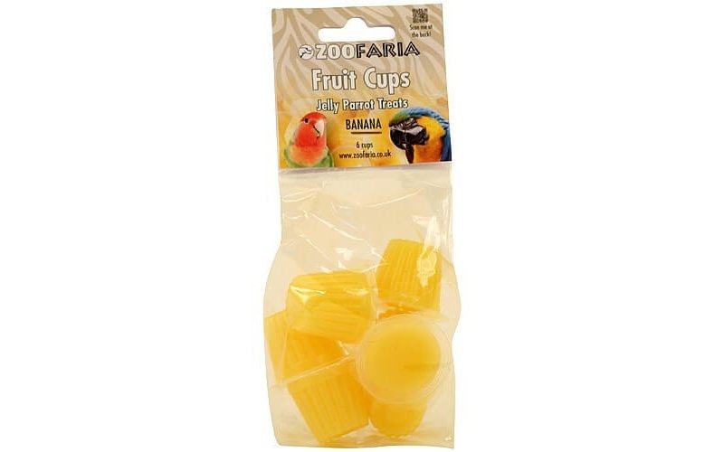 ZOOFARIA Fuit Cups BANANA - snack per uccelli