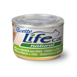 Life Cat Tonno con Pollo e Fegatini 150g umido gatto