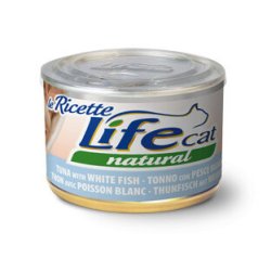 Life Cat Tonno con Pesce Bianco 150g umido gatto