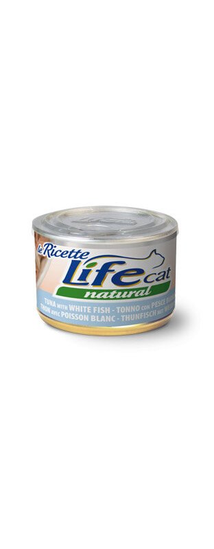 Life Cat Tonno con Pesce Bianco 150g umido gatto