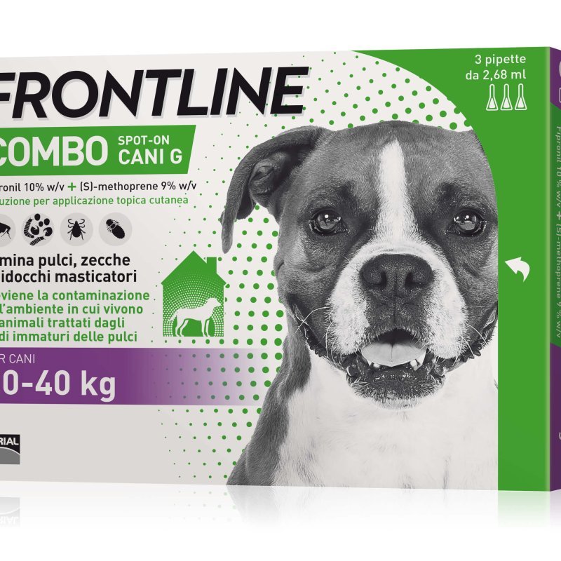 Frontline Combo Cane 20-40kg 3 pipette